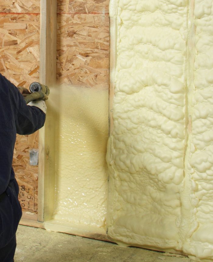 PU foam insulation installation process
