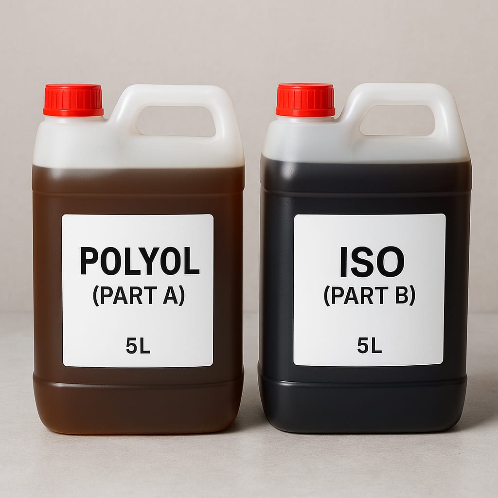 Polyol and Isocyanate PU Foam packaging cans – Bioflex Insulation Ltd