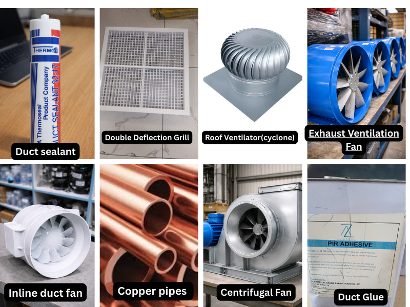 Ventilation insulation materials