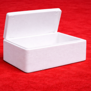 Large styrofoam boxes for cold storage and ice packing
