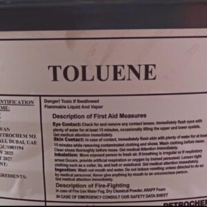 toluene 180kg industrial drum
