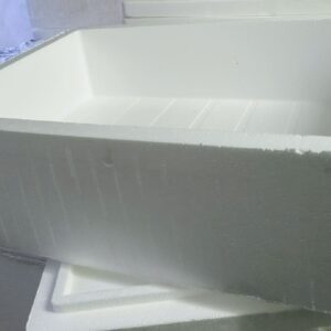 25kg styrofoam box with lid for bulk fish and produce, Bioflex Kenya