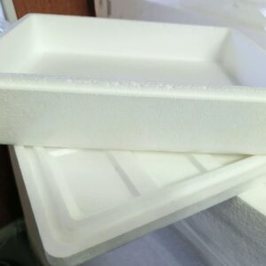 3kg white styrofoam box with lid, Bioflex Kenya
